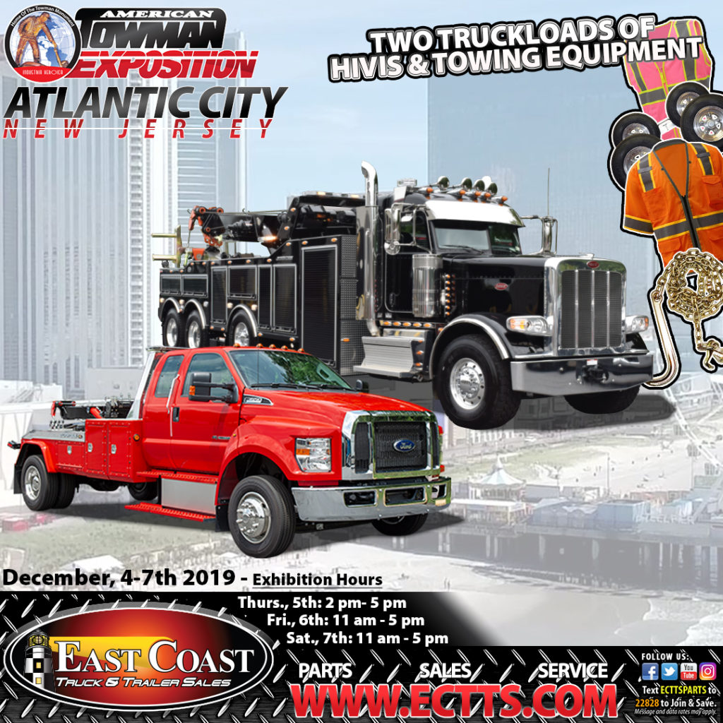 ECTTS Brings Work Trucks to cover ANY Job to American Towman Expo Atlantic City!