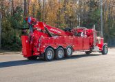 13851N Red 2023 Peterbilt_389 Jerr-Dan 60-Ton Heavy Wrecker