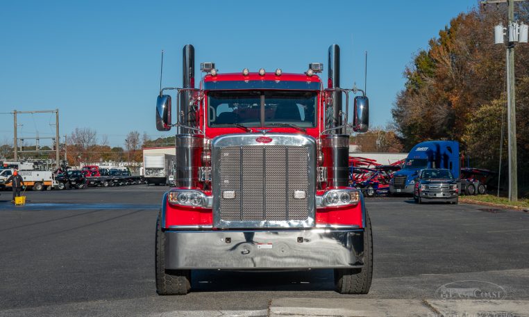 13851N Red 2023 Peterbilt_389 Jerr-Dan 60-Ton Heavy Wrecker