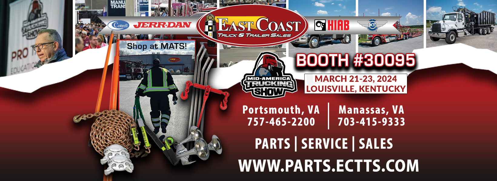 East Coast Truck and Trailer Sales Portsmouth VA Mid America Trucking Show Banner