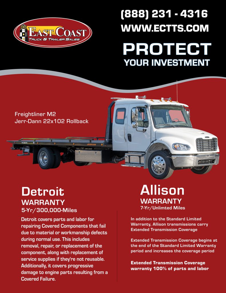 Freightliner Rollback Detroit-Allison Warranty