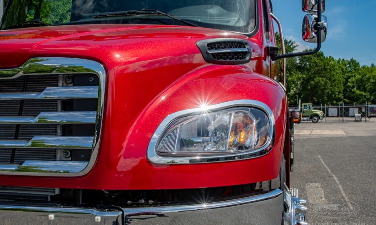 2024 Freightliner M2 Extended Cab & Jerr-Dan 22x102 SRR6T-LPW w- Auto Grids in Legendary Red - Stock#14076N