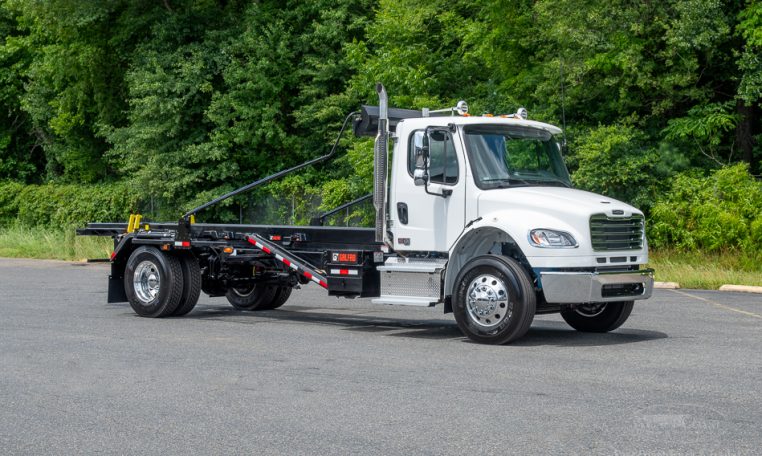 2025 Freightliner M2 with Galfab 30K Outside Rail Hoist in White