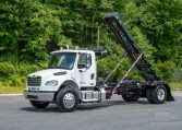 2025 Freightliner M2 with Galfab 30K Outside Rail Hoist in White