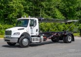 2025 Freightliner M2 with Galfab 30K Outside Rail Hoist in White