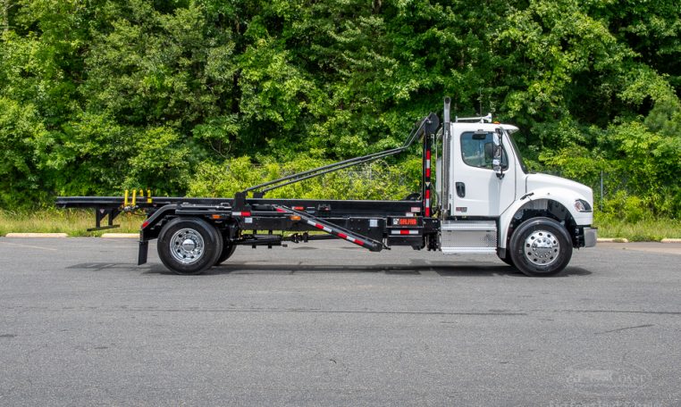 2025 Freightliner M2 with Galfab 30K Outside Rail Hoist in White