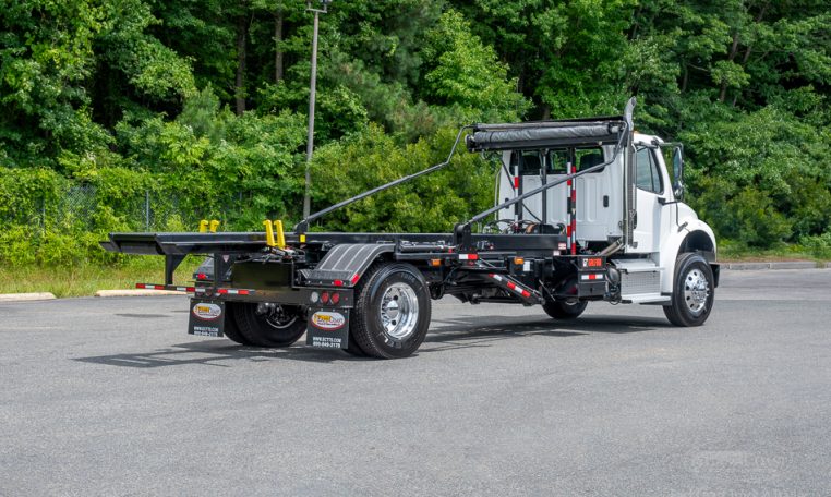 2025 Freightliner M2 with Galfab 30K Outside Rail Hoist in White