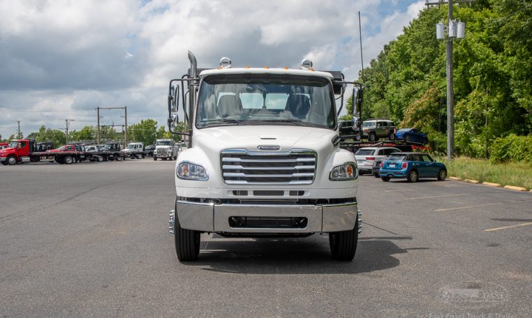 2025 Freightliner M2 with Galfab 30K Outside Rail Hoist in White