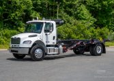 2025 Freightliner M2 with Galfab 30K Outside Rail Hoist in White