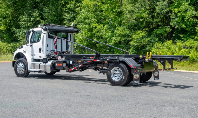 2025 Freightliner M2 with Galfab 30K Outside Rail Hoist in White