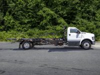 2024 Ford F-750 & Galfab 30K Outside Rail Hoist in White