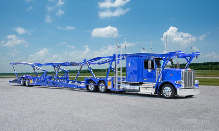 2025 Peterbilt 589 & Cottrell CX-09 LSFA 80ft in Viper Blue