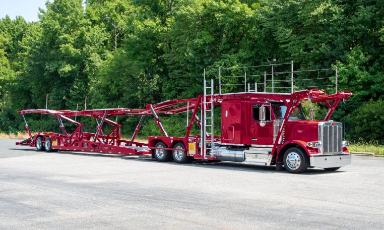 2025 Peterbilt 589 & Cottrell CX-09 LSFA 80ft in Toreador Red