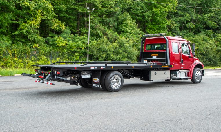 2025 Freightliner M2 Extended Cab & Jerr-Dan 22x102 SRR6T-LPW LC in Legendary Red - Stock#14063N-1