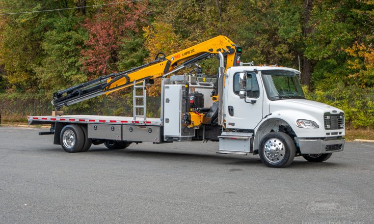 2025 Freightliner M2 & HIAB 232 Knuckle Boom Crane in White - Stock#14251N-36