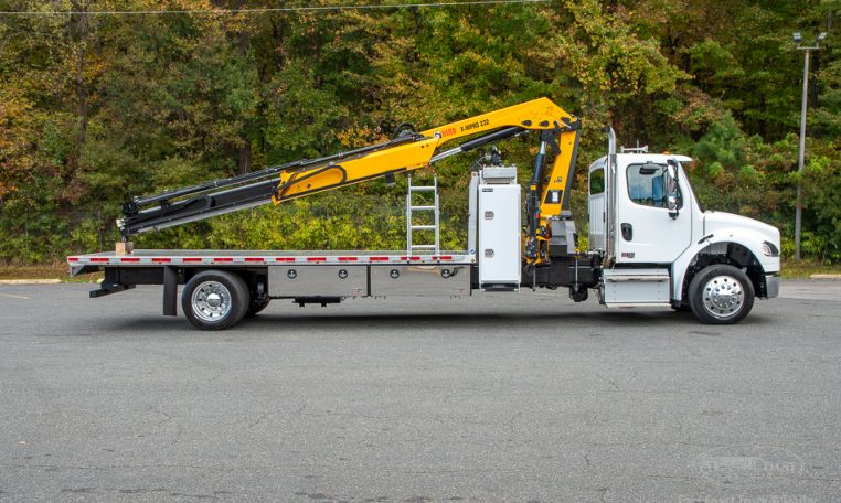 2025 Freightliner M2 & HIAB 232 Knuckle Boom Crane in White - Stock#14251N-36