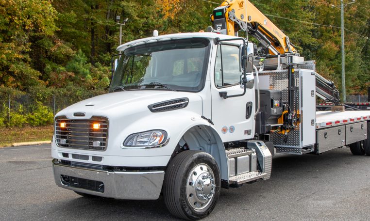 2025 Freightliner M2 & HIAB 232 Knuckle Boom Crane in White - Stock#14251N-36