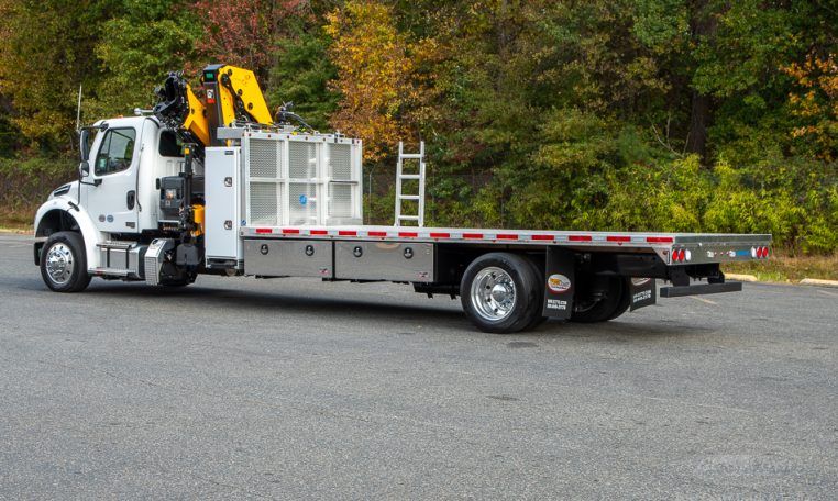 2025 Freightliner M2 & HIAB 232 Knuckle Boom Crane in White - Stock#14251N-36