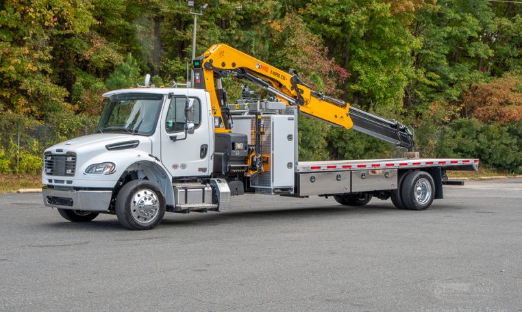 2025 Freightliner M2 & HIAB 232 Knuckle Boom Crane in White - Stock#14251N-36