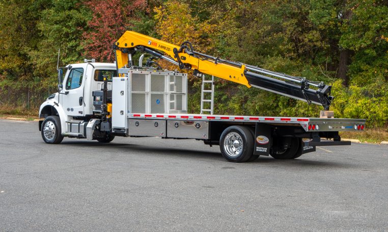 2025 Freightliner M2 & HIAB 232 Knuckle Boom Crane in White - Stock#14251N-36