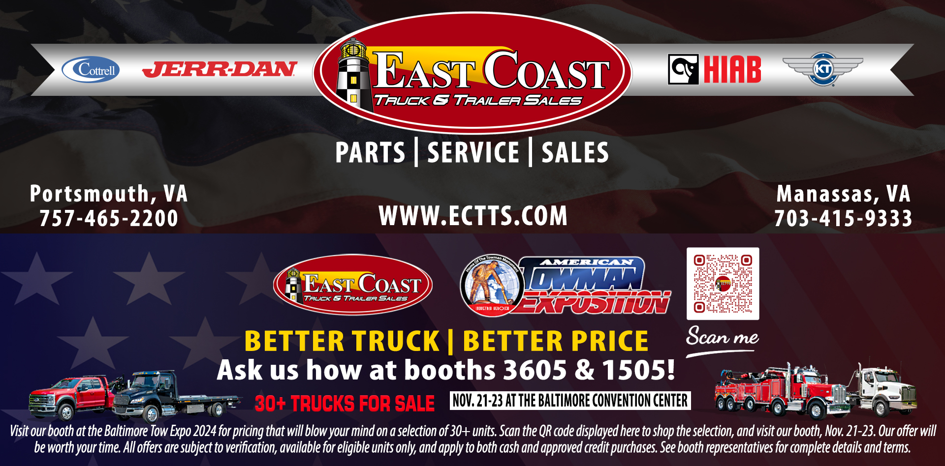 East Coast Truck & Trailer Sales ECTTS Banners